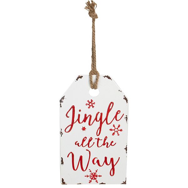 Northlight Jingle All The Way Metal Christmas Wall Sign - 12" Northlight