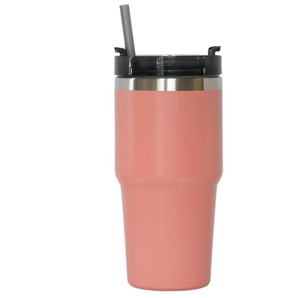 20 Oz Stainless Steel Tumbler With Straw Creative Gifts International