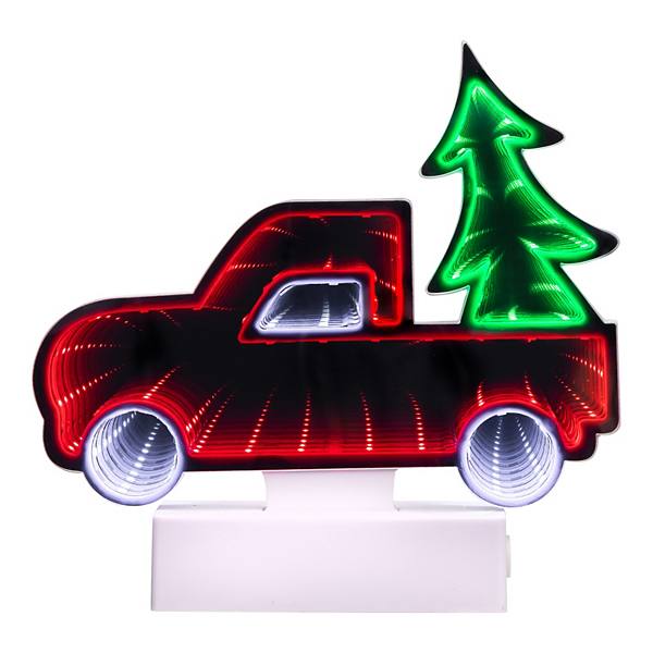 Northlight LED 3D Christmas Truck Infinity Mirror Northlight