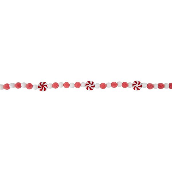 Northlight 4-ft. Peppermint Candy Beaded Artificial Christmas Garland Northlight