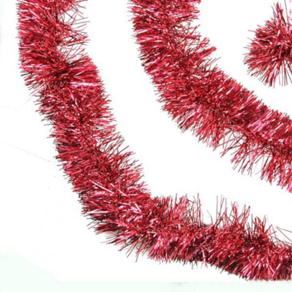 Northlight Shiny Red Christmas Foil Tinsel Garland Northlight