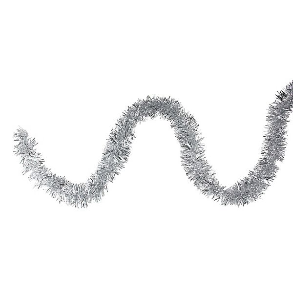 Northlight Silver Tinsel Artificial Christmas Garland Northlight