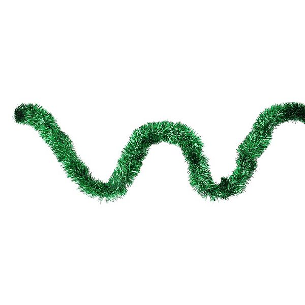 Northlight 12-ft. Traditional Green Christmas Tinsel Garland Northlight