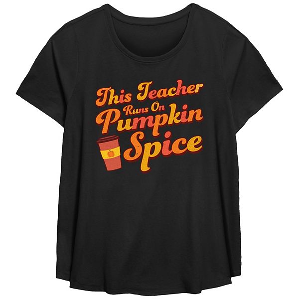 Женская Футболка Unbranded This Teacher Runs On Pumpkin Spice Unbranded