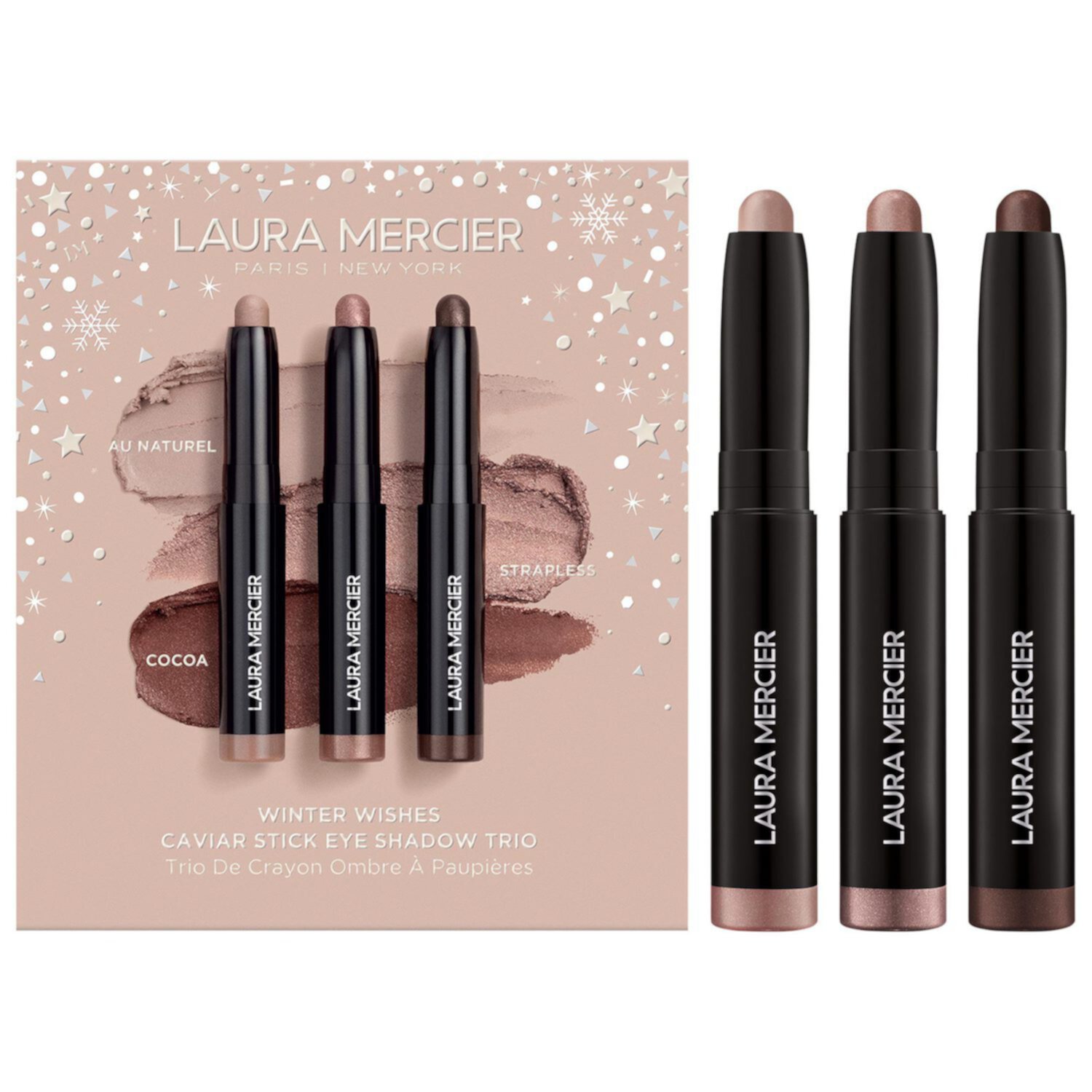 Laura Mercier Winter Wishes Mini Caviar Stick Eye Shadow Trio Laura Mercier