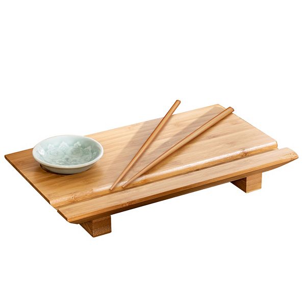 Joyce Chen Burnished Bamboo Sushi Board Set JOYCE CHEN