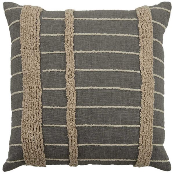 Rizzy Home Arlo 20 in. x 20 in. Textured Throw Pillow Cover Rizzy Home