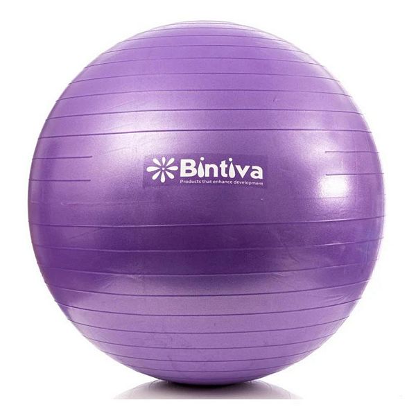 Bintiva Anti-burst Exercise Stability Yoga Ball For Fitness 55cm - Purple Bintiva