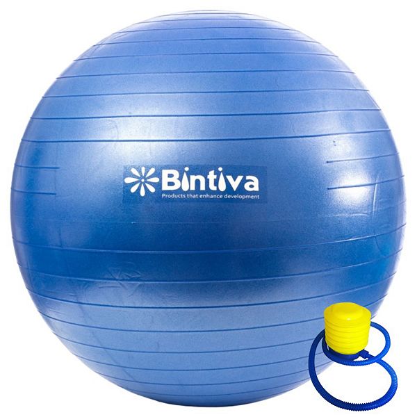 Bintiva Anti-burst Exercise Stability Yoga Ball For Fitness 65cm - Blue Bintiva