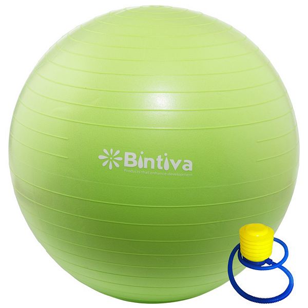 Bintiva Anti-burst Exercise Stability Yoga Ball For Fitness 65cm - Green Bintiva