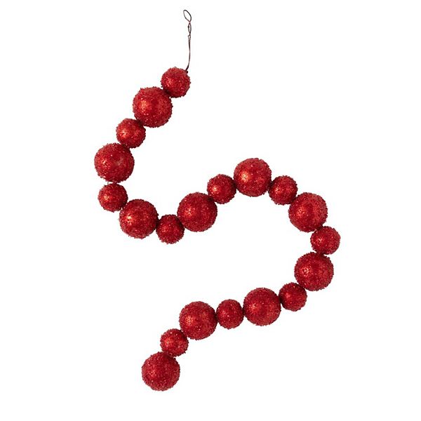 Haven Living 49-in. Red Ball Christmas Garland Haven Living