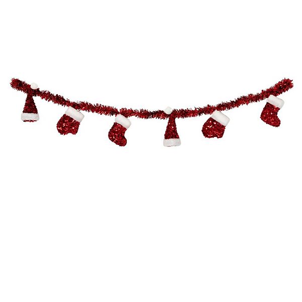 Haven Living 48-in. Red Icon Christmas Garland Haven Living