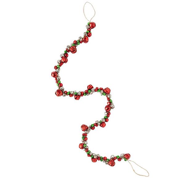 Haven Living 45-in. Red Green Jingle Bell Christmas Garland Haven Living