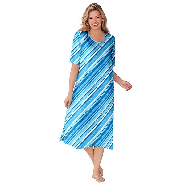 Dreams & Co. Women's Plus Size Long Tagless Sleepshirt Dreams & Co.