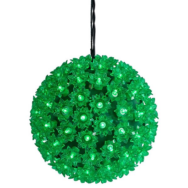 Northlight LED Green Starlight Sphere Outdoor Hanging Christmas Decoration Northlight