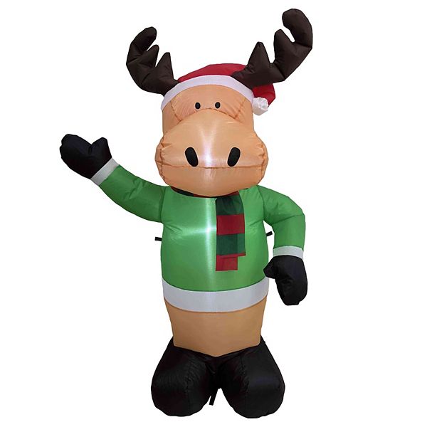 Northlight 4 Ft. Light-Up Christmas Deer Outdoor Inflatable Northlight