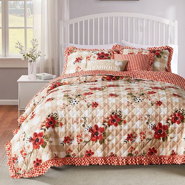 Greenland Home Fashions Wheatly Quilt Set Greenland Home Fashions