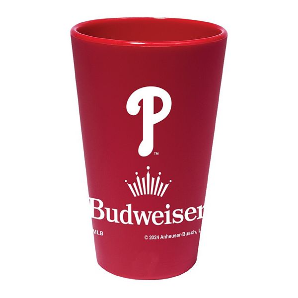 WinCraft Philadelphia Phillies MLB x Budweiser 16oz. Silicone Pint Glass Wincraft