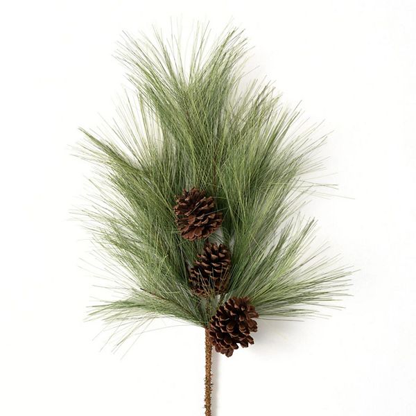 Haven Living 32" Artificial Light Long Pine & Cone Spray Haven Living