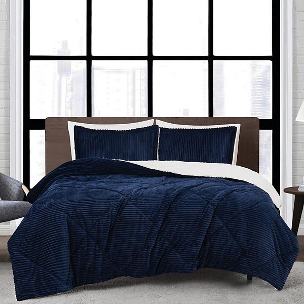 London Fog Corduroy Comforter Set with Shams London Fog