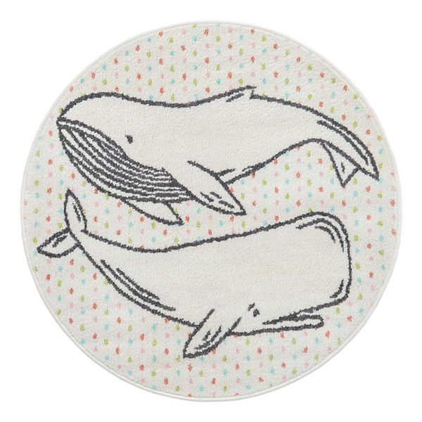 Unique Loom Whales Whimsy Kids Rug Unique Loom