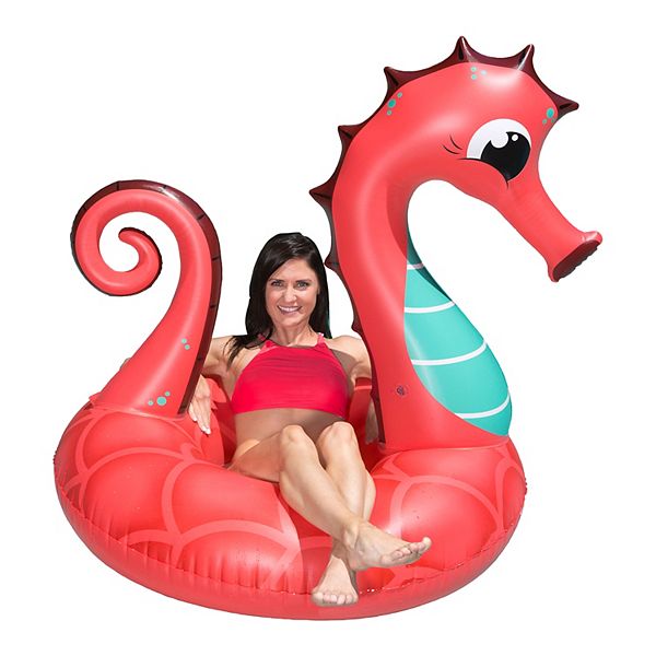 Poolmaster Coral Seahorse Inner Tube Pool Float Poolmaster