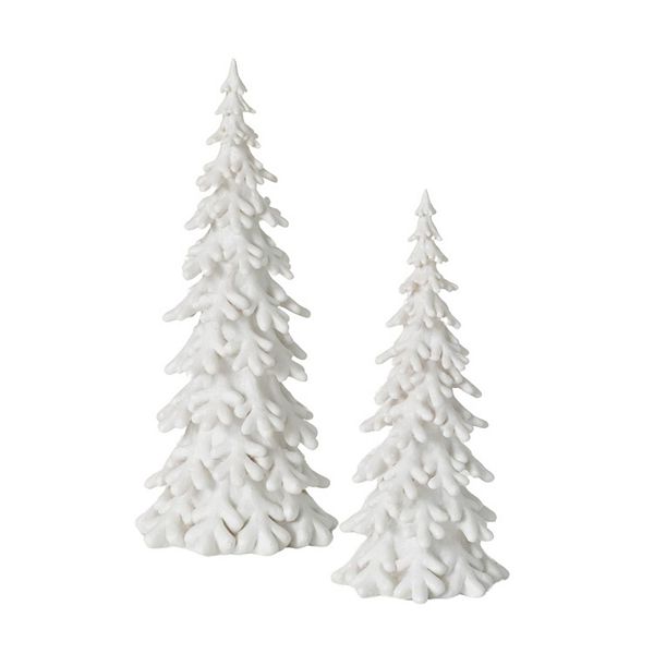 Haven Living 2-Piece Snow Covered Pine Tree Set Haven Living