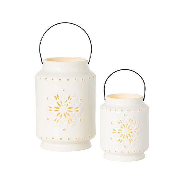 Haven Living 2-pc. Snowflake Lantern Set Haven Living