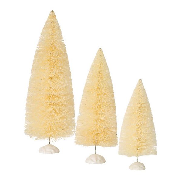 Haven Living 3-Piece Cream Bottle Brush Tree Set Haven Living