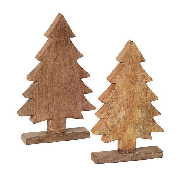 Haven Living 2-pc. Mango Wood Large Tree Table Decor Set Haven Living