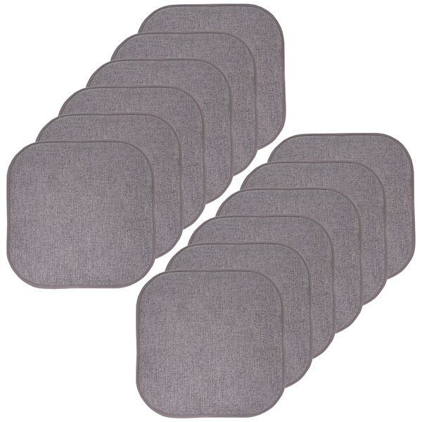 Sweet Home Alexis Memory Foam No Slip Back Chair Cushion 12-Pack Sweet Home Collection