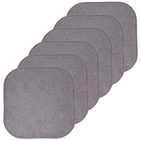 Sweet Home Alexis Memory Foam No Slip Back Chair Cushion 6-Pack Sweet Home Collection