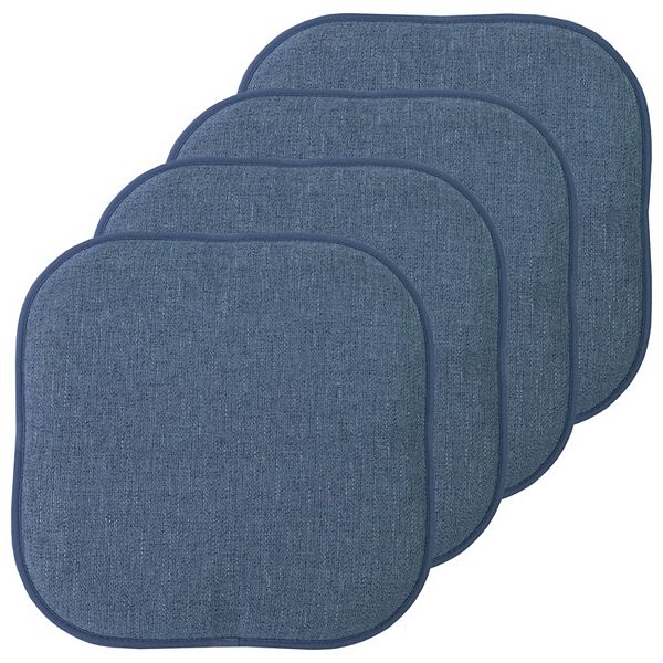 Sweet Home Alexis Memory Foam No Slip Back Chair Cushion 4-Pack Sweet Home Collection