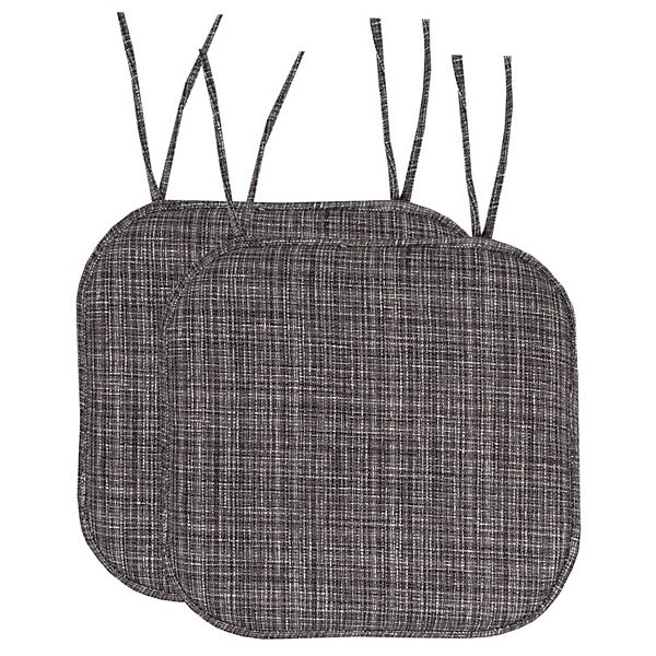 Sweet Home Aria Memory Foam Non-Slip Chair Cushion with Ties 2-Pack Sweet Home Collection