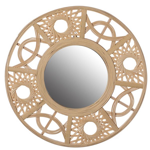 Creative Hanging Wall Mirror Round Vintiquewise