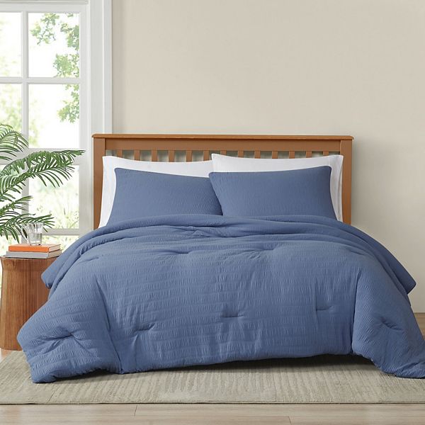 Truly Soft Crinkle Garment Washed Comforter Set Truly Soft