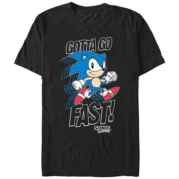 Мужская Футболка Licensed Character Sonic The Hedgehog Gotta Go Fast Licensed Character