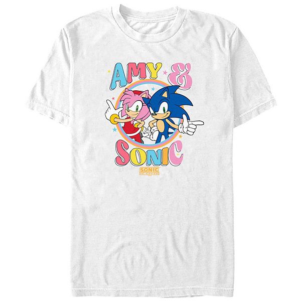 Мужская Футболка Licensed Character Sonic The Hedgehog Amy And Sonic Licensed Character