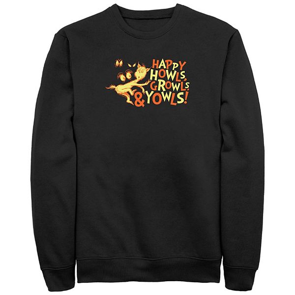 Мужская Футболка Licensed Character Happy Howls Growls And Youwls Graphic Fleece Licensed Character