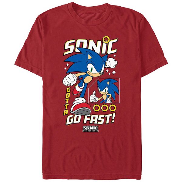 Мужская Футболка Licensed Character Sonic The Hedgehog Go Fast Licensed Character