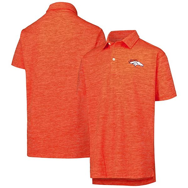 Детская Рубашка Wes & Willy Оранжевая Denver Broncos Cloudy Yarn Polo Wes & Willy