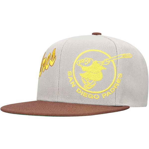 Кепка Mitchell & Ness Серо-Коричневая San Diego Padres Knock Out Panel Snapback Mitchell & Ness