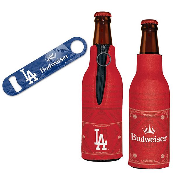 Открывалка для бутылок WinCraft и 2 портативных холодильника Los Angeles Dodgers MLB x Budweiser, 100% неопрен, металлическая Wincraft