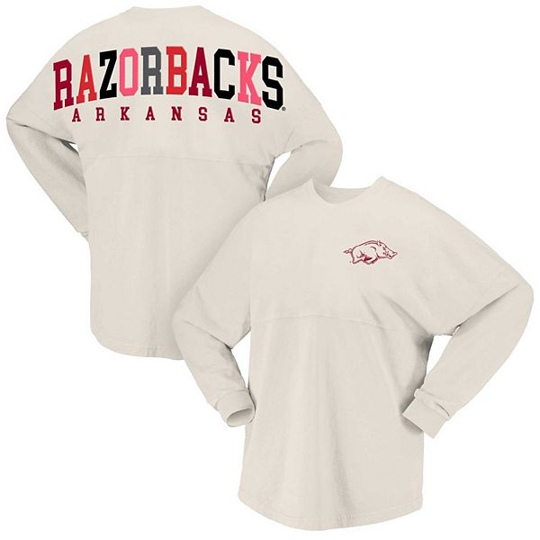 Женская Футболка Spirit Jersey Arkansas Razorbacks Rainbow Arch С Длинным Рукавом Spirit Jersey