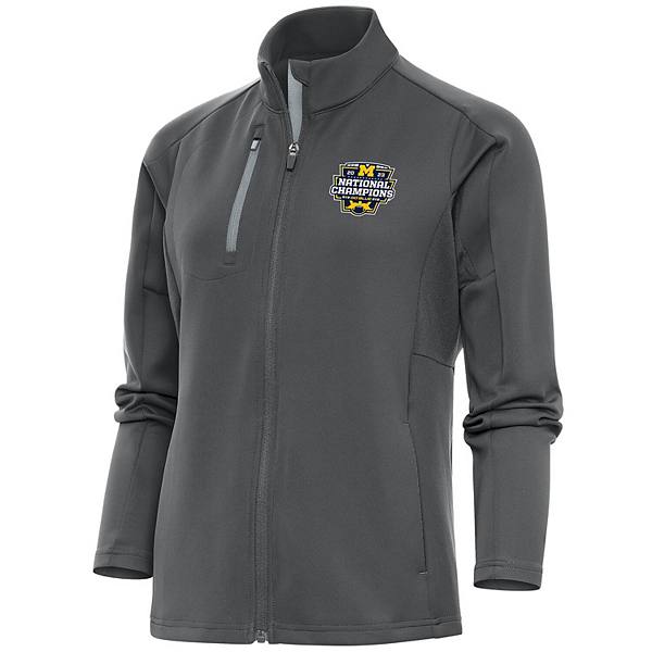 Женская Повседневная куртка Antigua Michigan Wolverines College Football Playoff 2023 Национальные чемпионы Generation Full-Zip Jacket Antigua