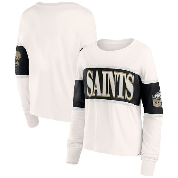 Женская футболка с длинными рукавами и логотипом New Orleans Saints от Fanatics Fanatics Brands - White Label