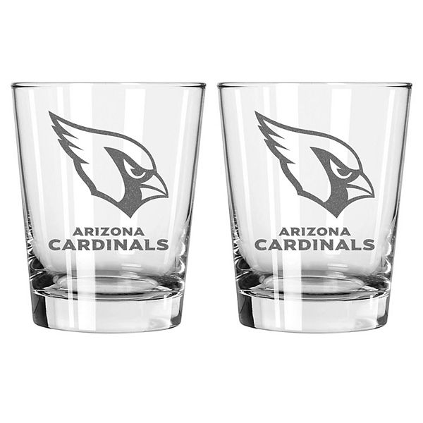 The Memory Company Arizona Cardinals 2-Pack 15oz. Double Old Fashioned Glass Set The Memory Company