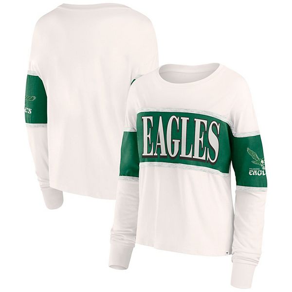 Женская футболка с длинным рукавом Fanatics Philadelphia Eagles Antique Block, 60% хлопок Fanatics Brands - White Label