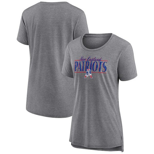 Женская серая футболка Fanatics с винтажным принтом New England Patriots Fanatics Brands - White Label