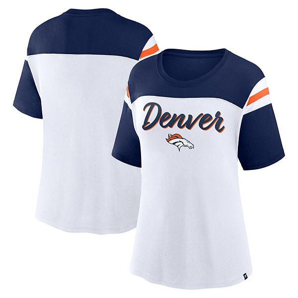 Женская футболка Fanatics Denver Broncos Cheer Chant с короткими рукавами, 50% хлопка Fanatics Brands - White Label